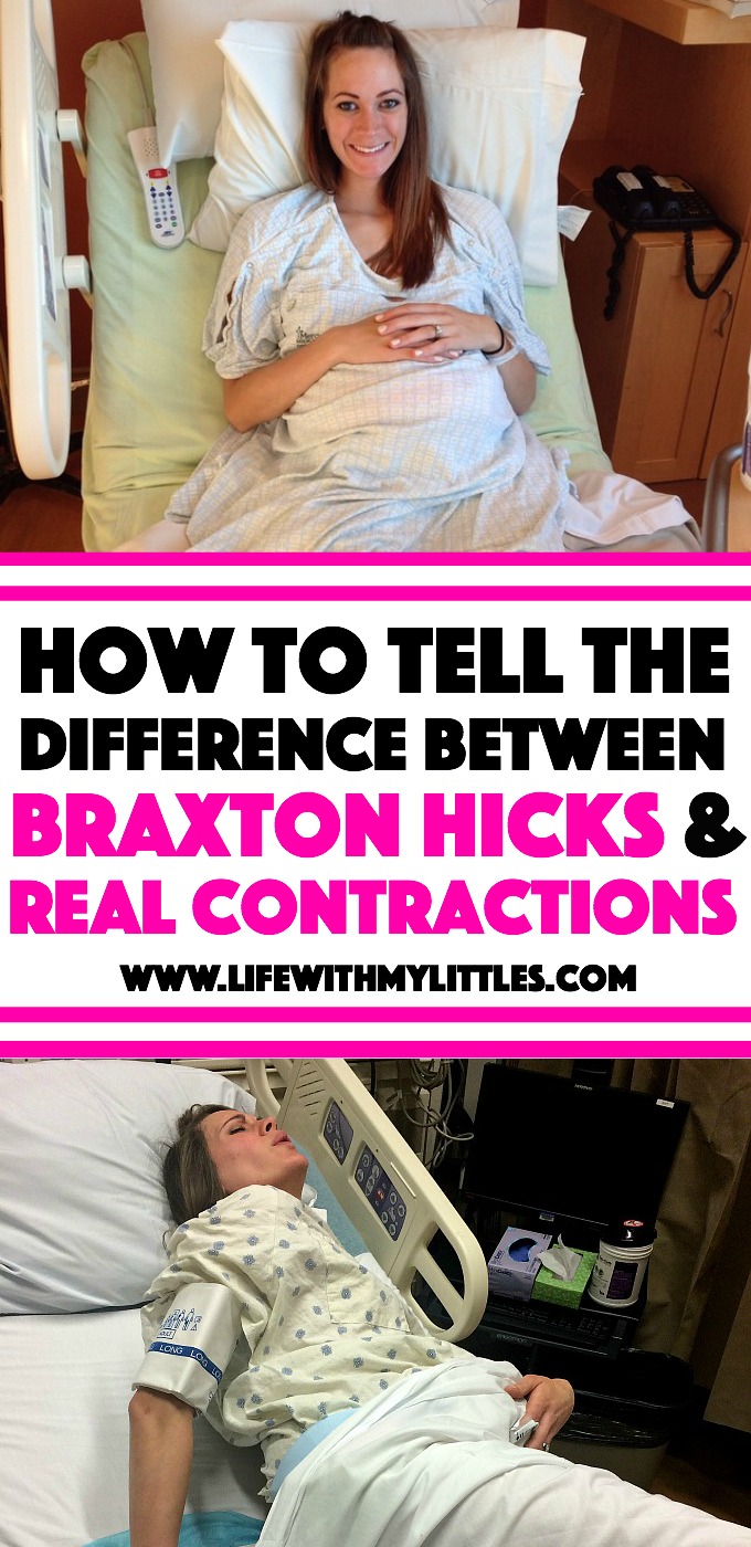 If you've never had a baby before, you may be wondering how to tell the difference between Braxton Hicks and real contractions. Here are some helpful ways to know what real contractions feel like and when you should head to the hospital! 