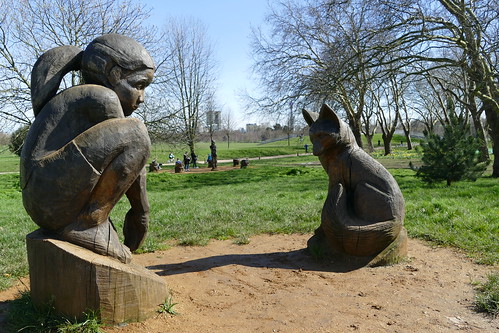 'Fox And the Girl' by Carver Harvey, Regent's Park