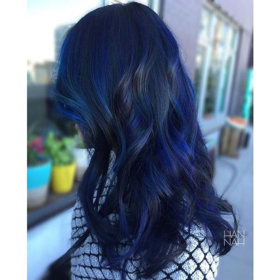  Dark Blue Hairstyles That Will Rise Up Your Look For Spring 2018 17