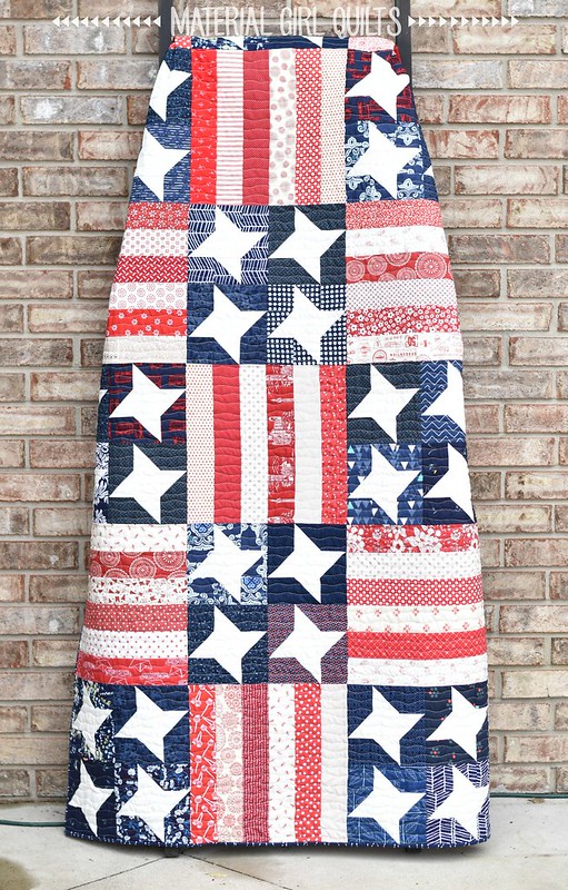 Flag Day Quilt by Amanda Castor of Material Girl Quilts