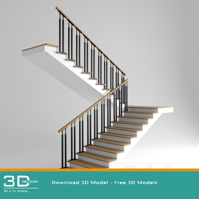 61 Staircase 3d Model Free Download 3dmili 2020 Download 3d