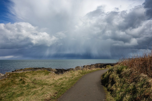 weather shower cumulonimbus hail shelf cloud path sea thunderstorm northern ireland crafordsburn carnalea