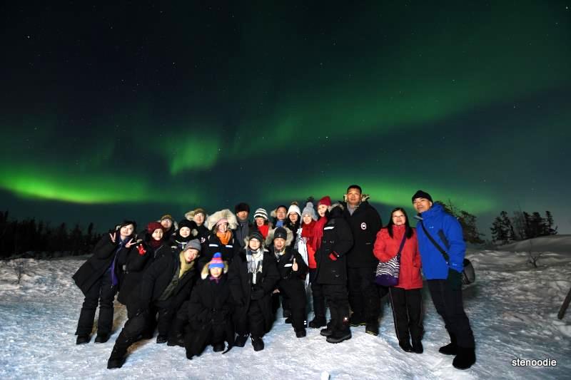 aurora lights in Yellowknife