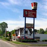 The world's (almost) first Kentucky Fried Chicken restaurant... eating
