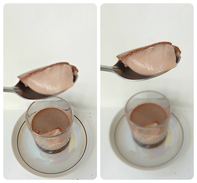 Молочно шоколадное желе из шоколада с ванилином
