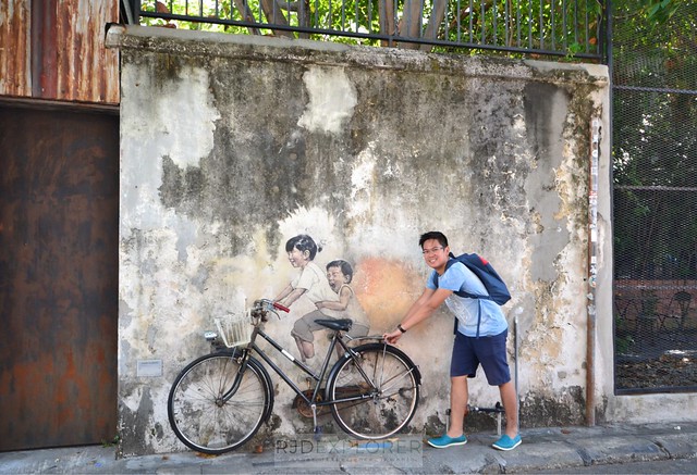 penang island itinerary travel guide Little Children on a Bicycle penang art