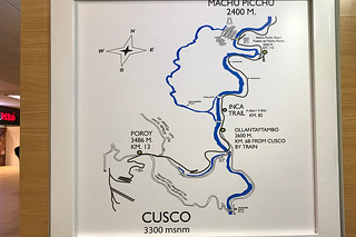 Cusco - Airport Inca trail map
