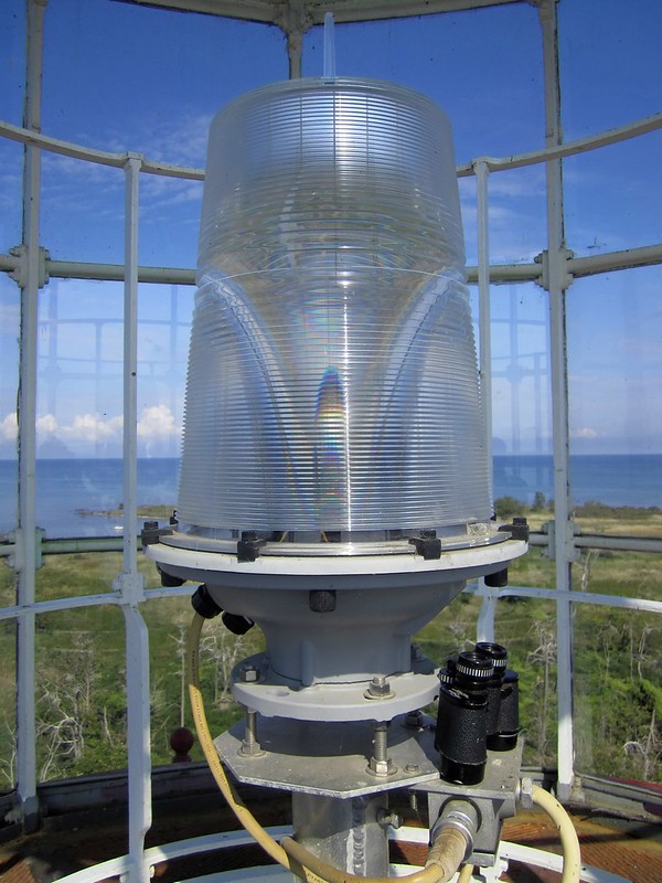 Fresnel Lens housing the lamp at Chantry Island Lighthouse