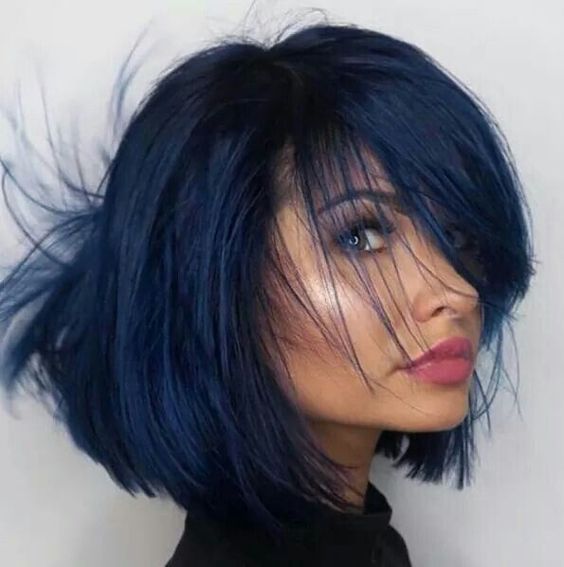  Dark Blue Hairstyles That Will Rise Up Your Look For Spring 2018 12
