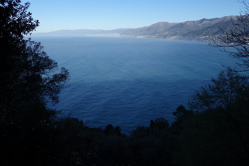 Walking to Portofino, Liguria, Italy