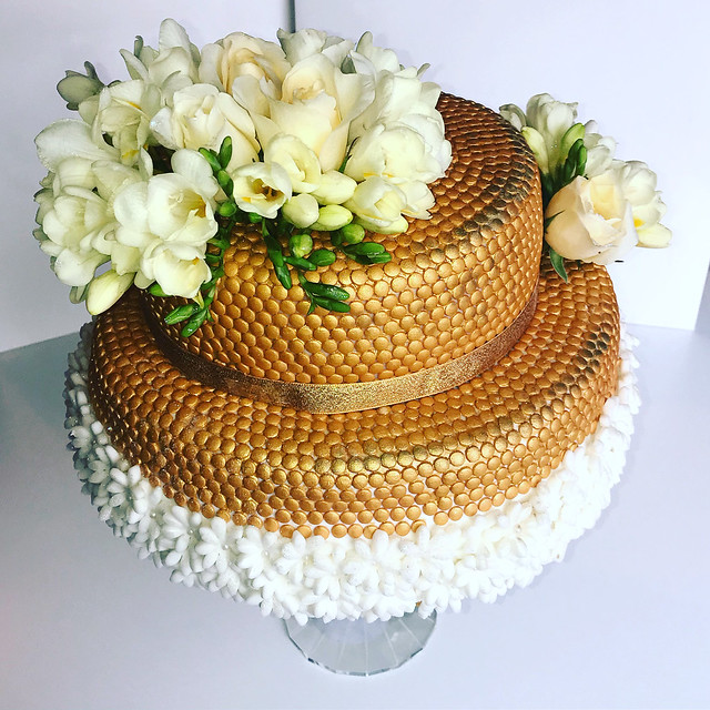 Gold Cake by Dace Kaleja of Daceliina's Cakes