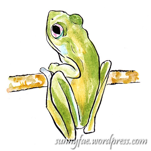 green cascade frog