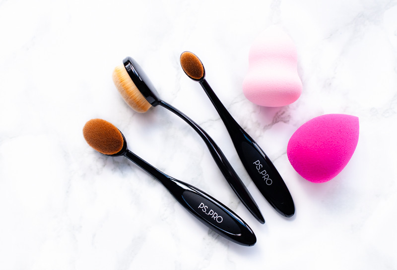 stylelab primark ps pro makeup tools oval brushes sponges-53