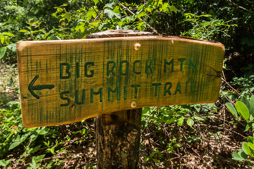 Big Rock Mountain Summit Trail sign - 04