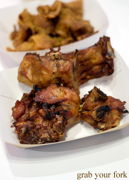 New Orleans grilled chicken bones at Granny Wolf BBQ in Central Park Mall Sydney