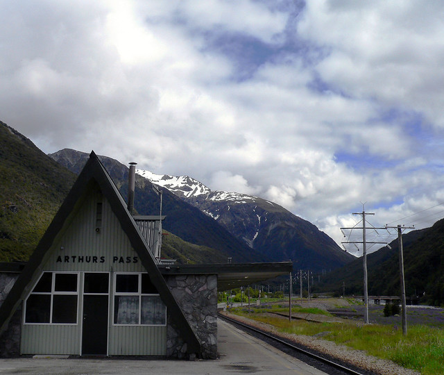 Arthurs Pass Train Station - South Island, New Zealand