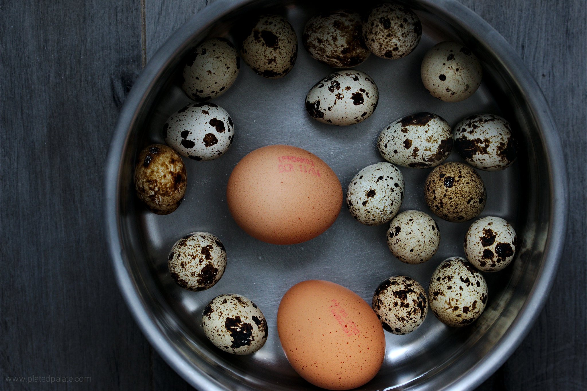 Boiled quail and chicken eggs | platedpalate.com