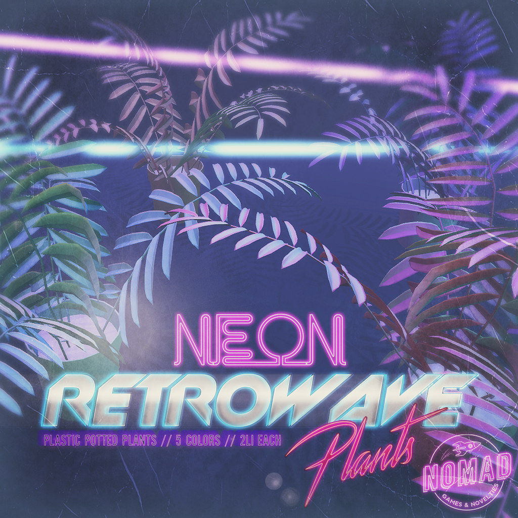 NOMAD // Neon Retrowave Plants