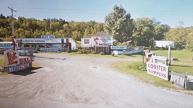 Lobster suppers and fireworks. How could you not stop here? #Ridingthroughwalls #xcanadabikeride #googlestreetview #novascotia