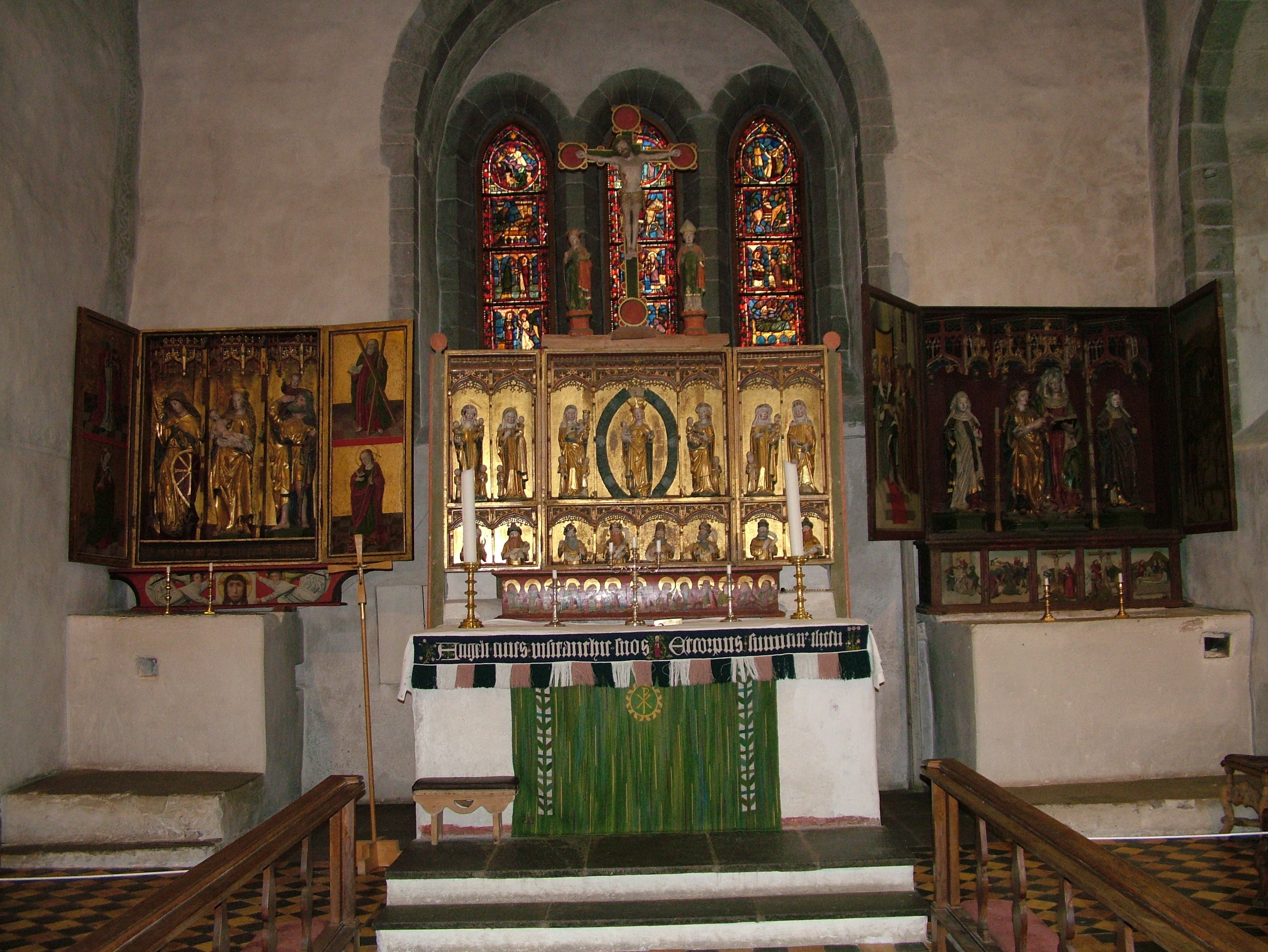 Interior view of Trondenes Church, Norway. Photo taken on June 15, 2005.