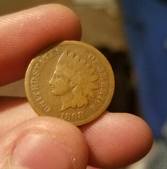 Indian cent found in change