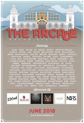 The Arcade - June 2018 Gacha Event Poster