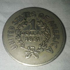 Nepal find USA 1851 coin reverse