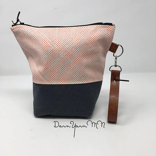 Nadine (draperstyle) won the second draw - the Geo Check Knit and Crochet Project Bag from DarnYarnMN