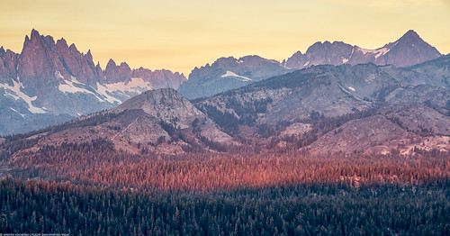 dawn sunrise peak minarets mountain inyonationalforest sierranevada landscape california nature