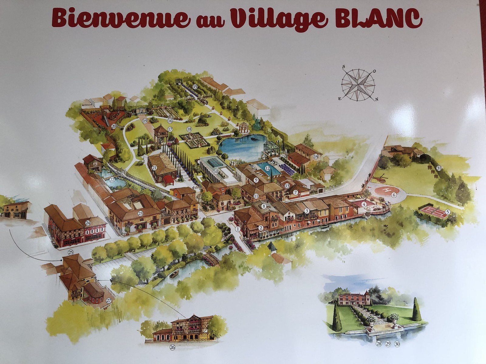 Itä-Ranska, Vonnas | Village Blanc, Georges Blancin kylä