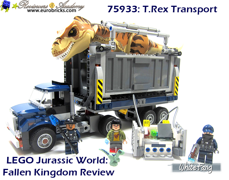 Rex Transport LEGO Dinosaur Truck Container Lab Unit Mobile Jurassic World T