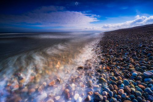 bluesky longexposure coastline landscape speybay water scotland nisifilters waves pebbles seascape canon morayfirth clouds rocks unitedkingdom gb