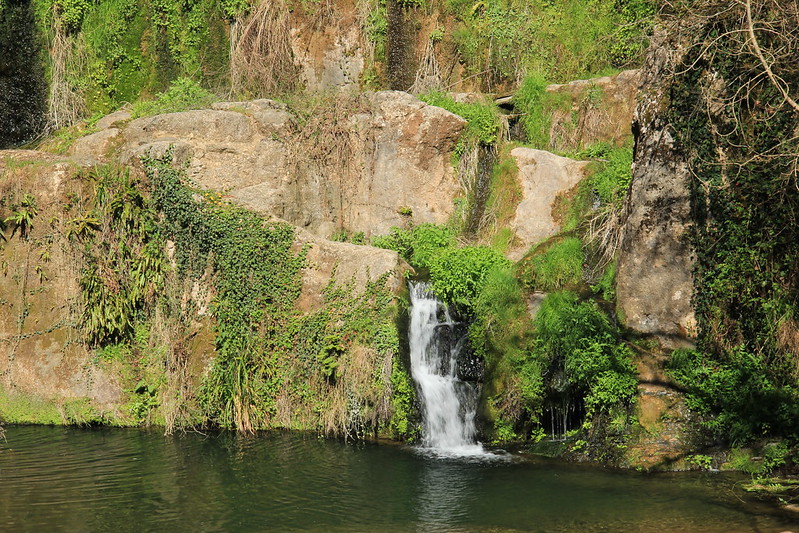 Mini waterfalls, hiking from Santa Pau to Besalú