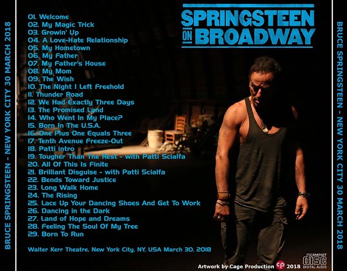 Bruce Springsteen-New York 30.03.2018 back