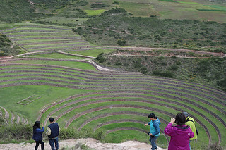 Urubamba - Moray terraces full view
