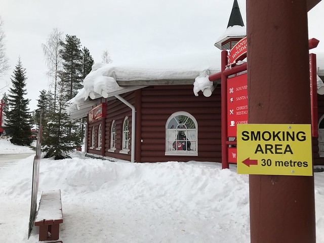 Santa Claus Village,  Smoking area