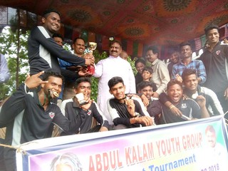 Dr. Tirupati Panigrahi as Chief Guest for Late Dr. APJ Abdul Kalam Cricket Tournament Closing Ceremony.