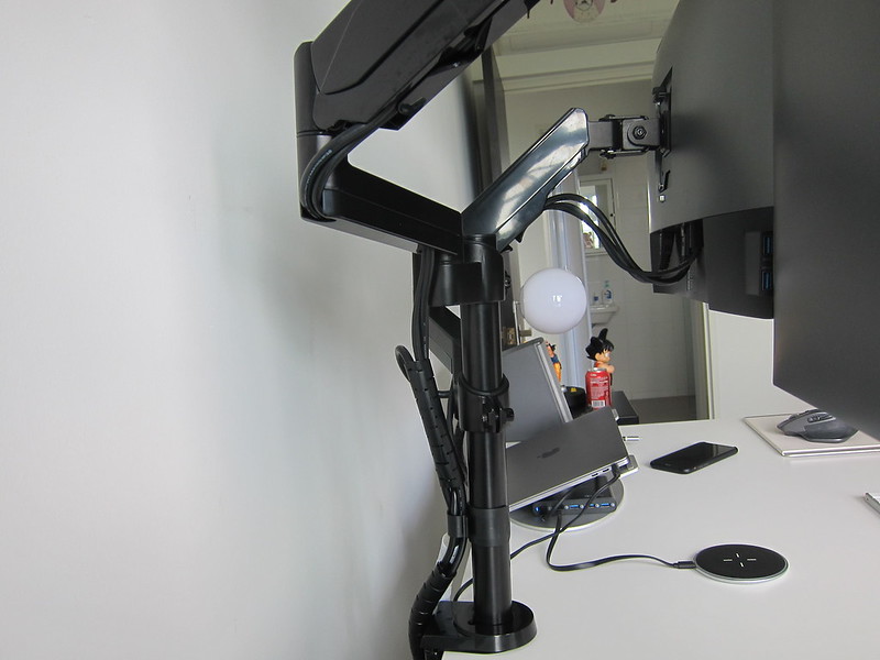 ErgoEdge AmpDesk Standing Desk - Dual Monitor Arm