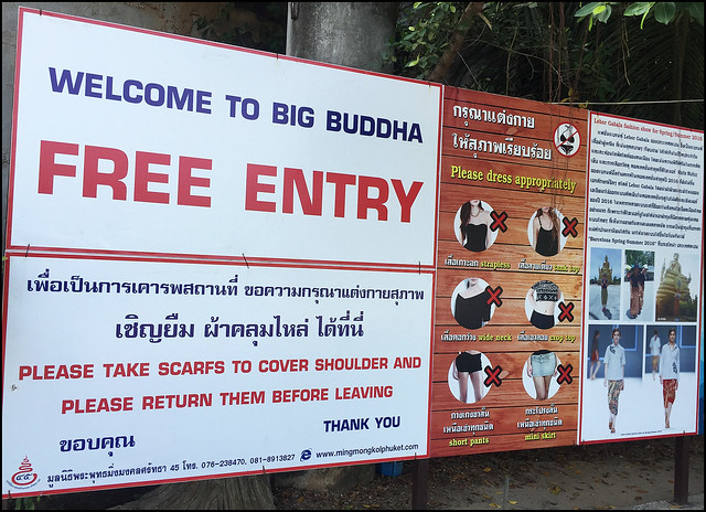 Big Buddha Entry Sign