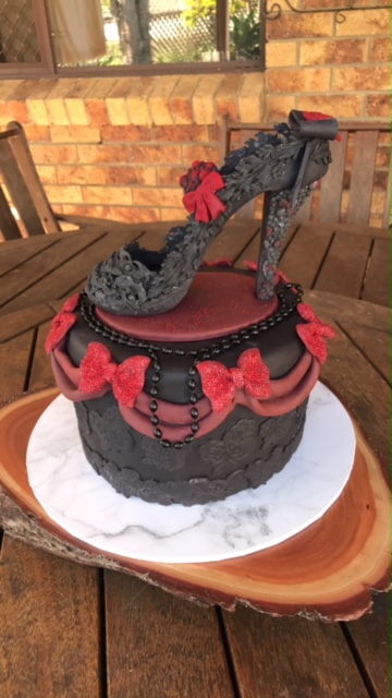High Heel Cake by Melinda Woloschyn of Melsypopcakes