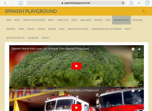 Spanish Playground website