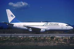 Air Slovakia B737-2E3 OM-BWJ GRO 10/08/1999