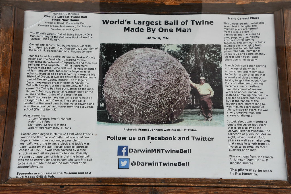 Biggest Ball of Twine in Minnesota, Darwin, MN