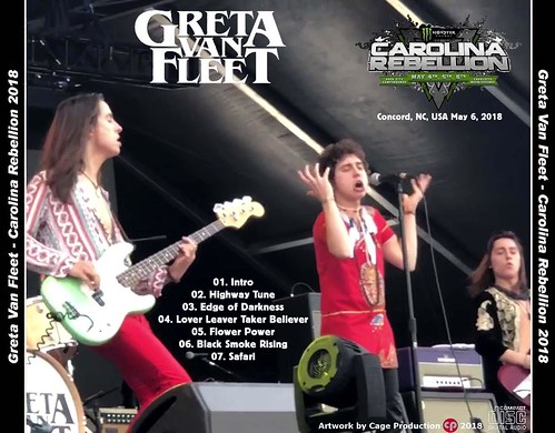 Greta Van Fleet-Carolina Rebellion 2018 back