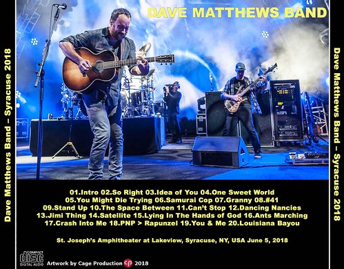 Dave Matthews Band-Syracuse 2018 back