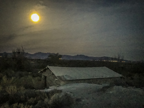 nocturne desert deathvalley amargosa moon cabin night amargosavalley iphone landscape nightscape