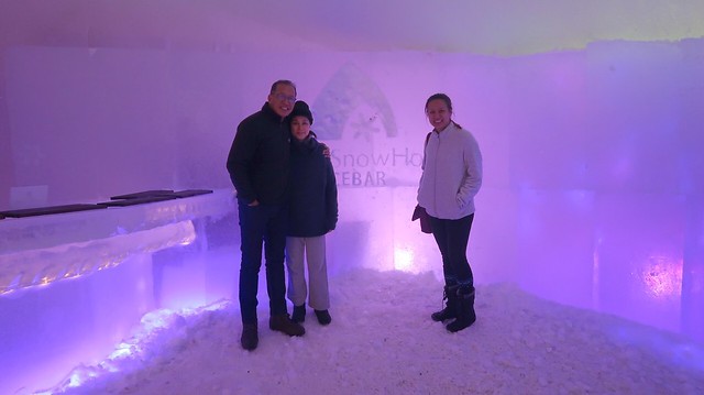 Inside the Arctic Snow Hotel Ice Bar