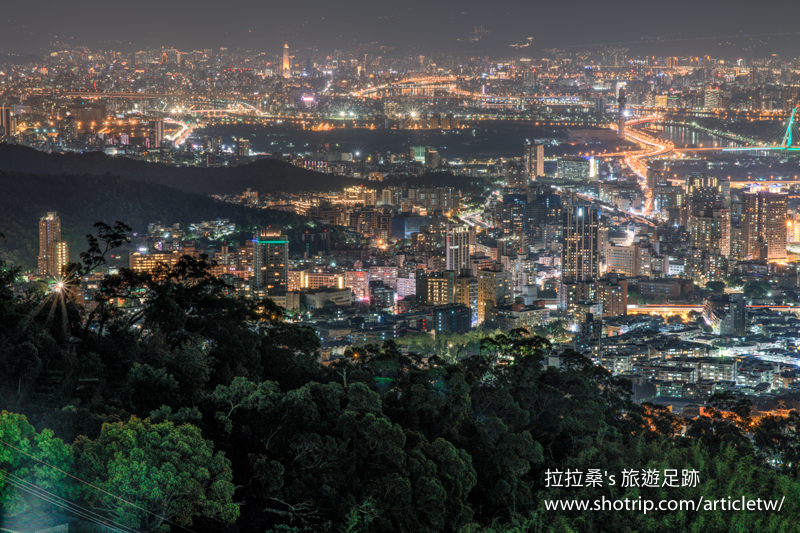 台北北投復興三路四季長廊夜景，浪漫約會賞夜景的好去處，原來台北的夜，這麼美！
