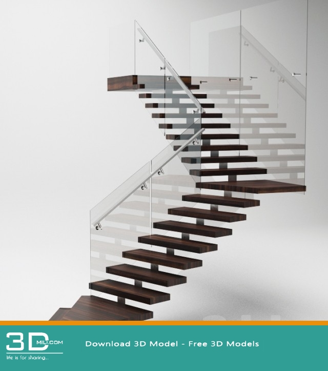 62 Staircase 3d Model Free Download 3dmili 2020 Download 3d
