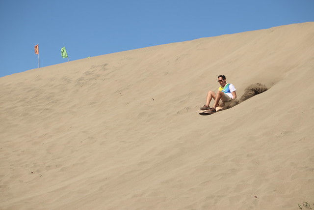 Sandboarding at La Paz Sand Dunes